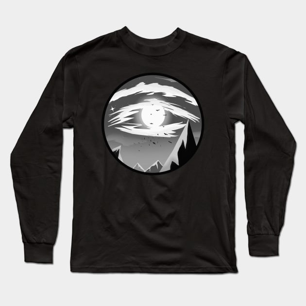 Eye Of Horus 2d Landscape v3 - Mythology Lover Long Sleeve T-Shirt by Dener Queiroz